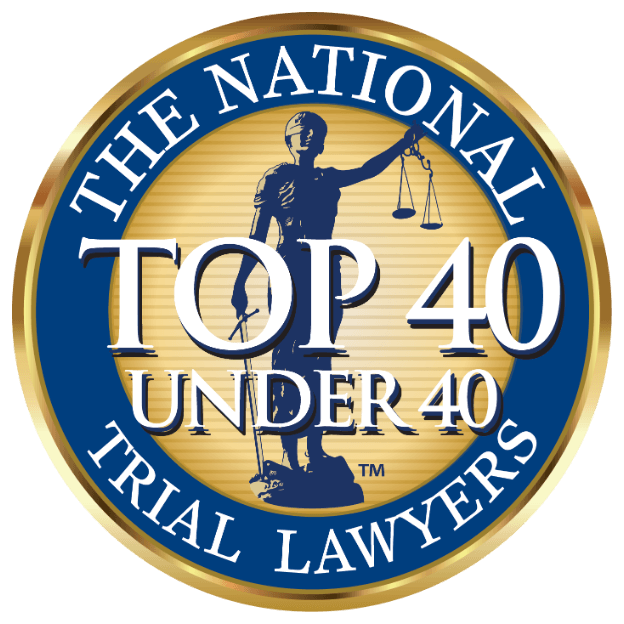 Logo Recognizing The Button Law Firm, PLLC's affiliation with 40-under-40