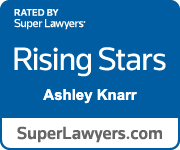Logo Recognizing The Button Law Firm, PLLC's affiliation with super-lawyers-rising-stars-ashley-knarr